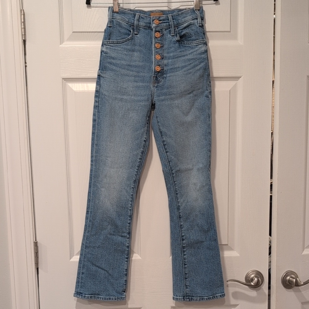 MOTHER Light Blue Flare Jeans